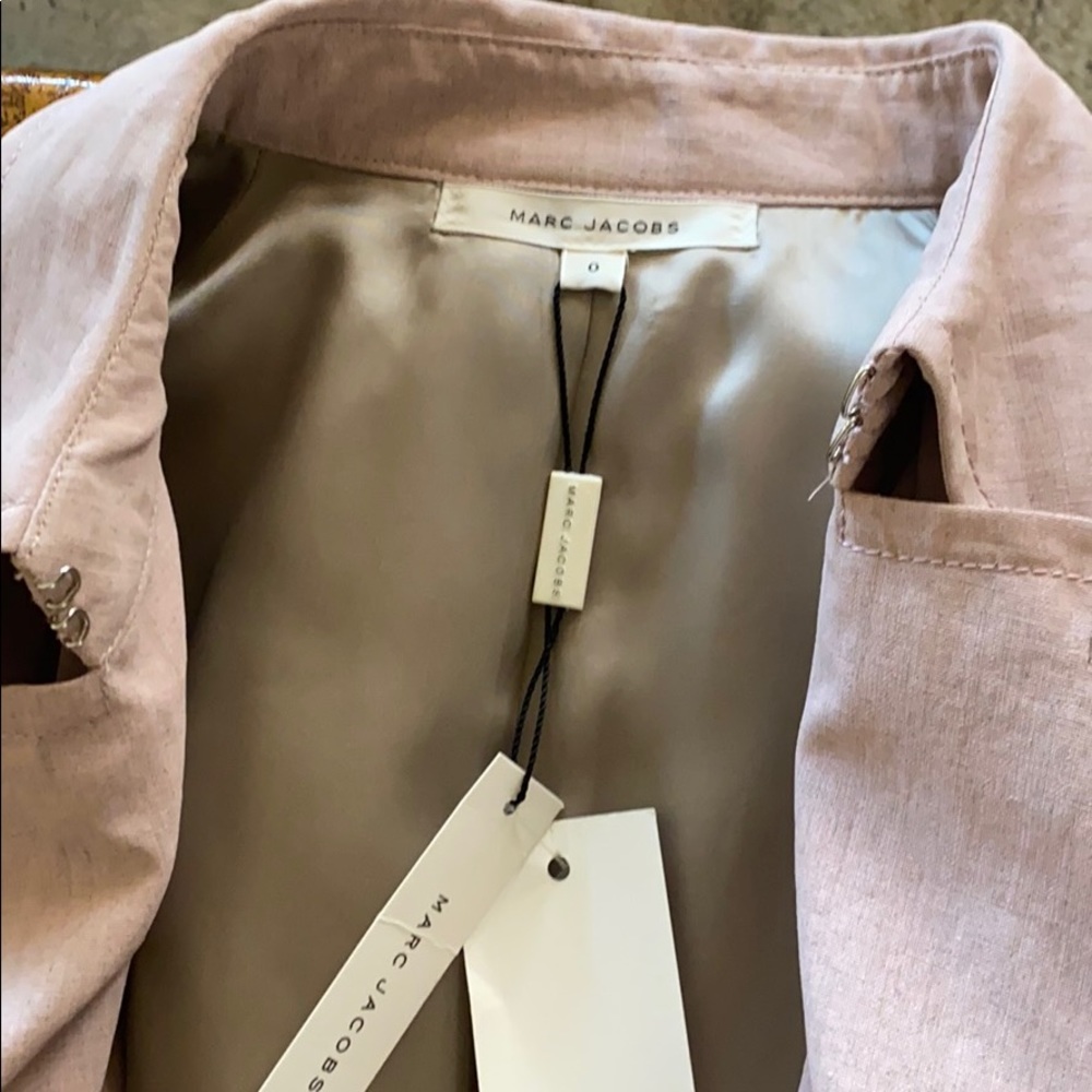 Marc Jacobs NWT cotton trench coat 🧥 lilac 2-4 - Picture 4 of 9